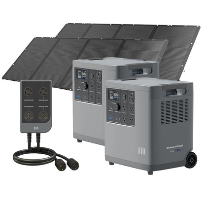 Mango Power E 240V Solar Generator Bundle