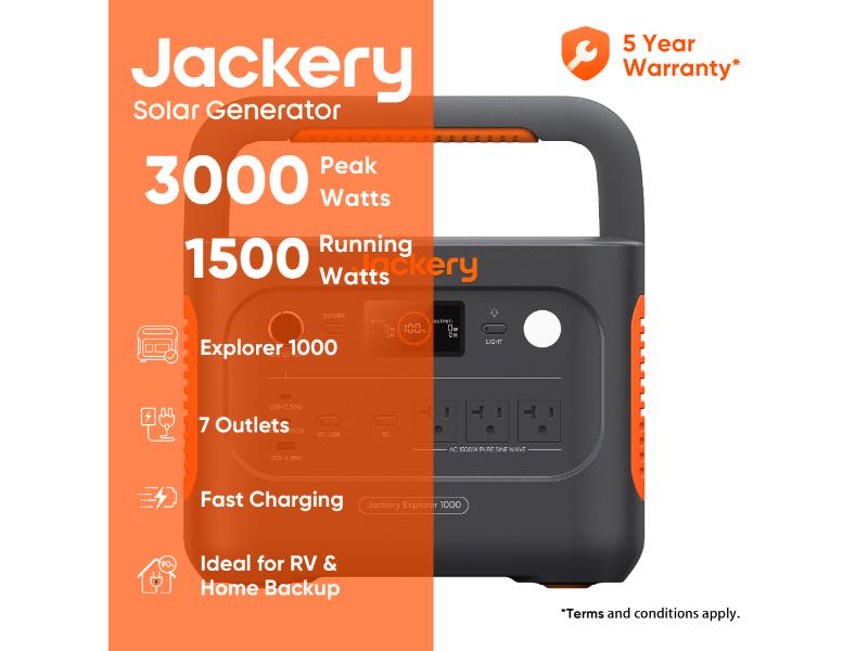 Jackery Explorer 1000 v2 Portable Power Station