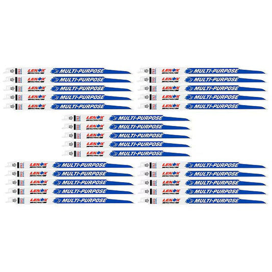 Lenox 12-Inch Reciprocating Saw Blades, 25-Pack