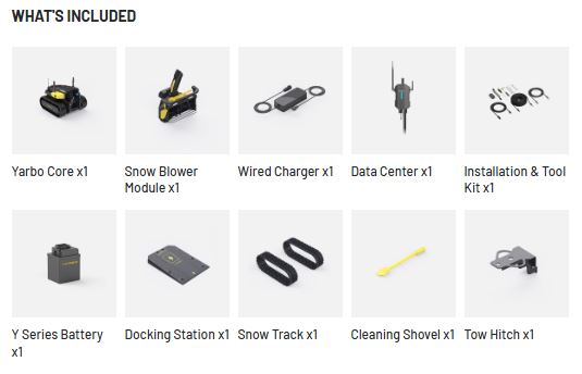 Yarbo Snow Blower Autonomous Robotic Winter System (Y40 Bundle)